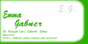 emma gabner business card